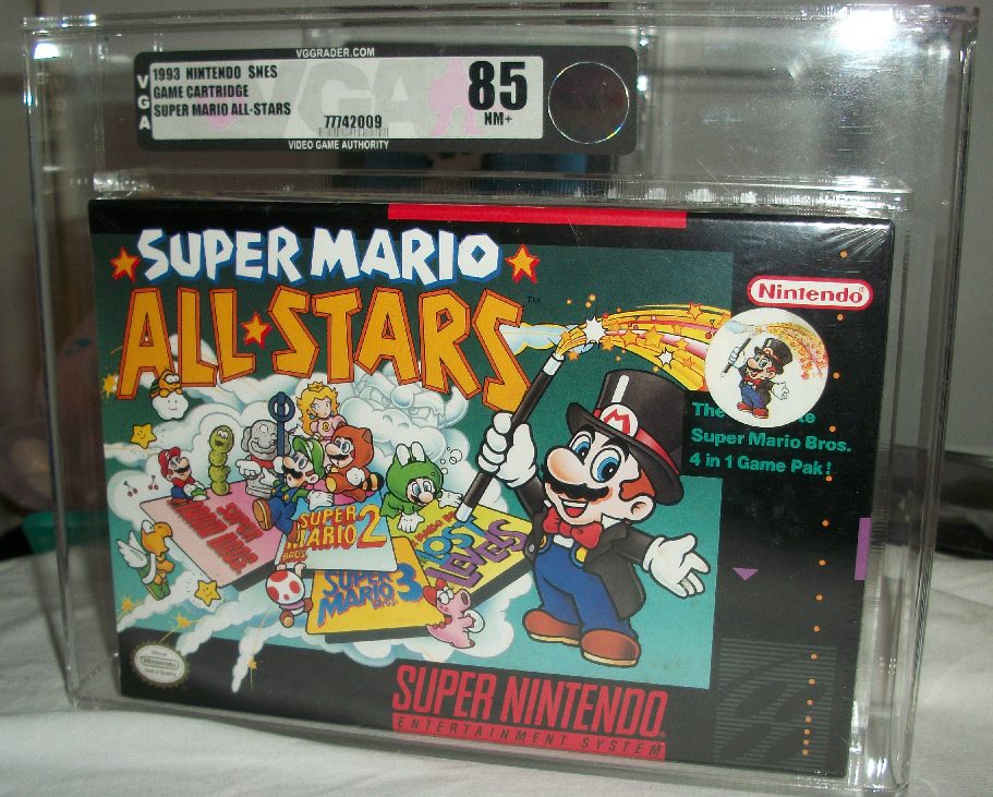 Washington State Exclusive Super Mario All-Stars, the actual copy, VGA 85