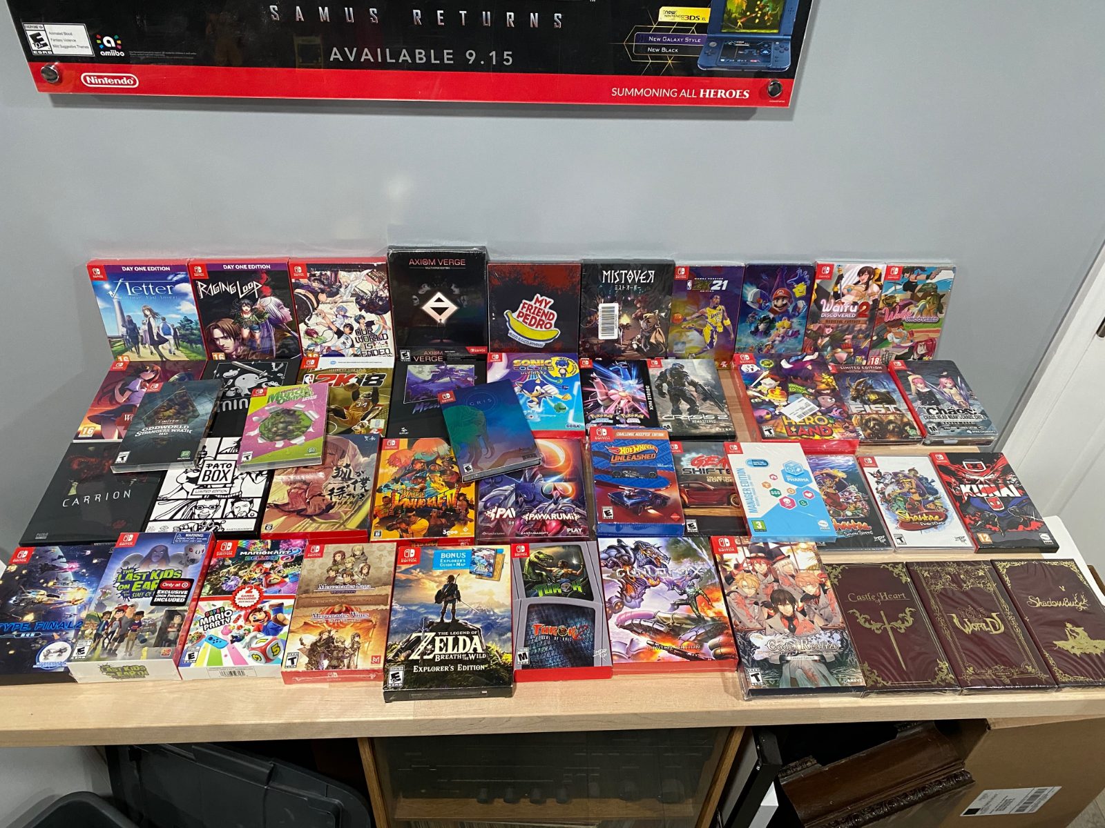 397 Sealed Switch Games from One Collector — the collection